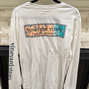 Vineyard Vines Graphic White Long Sleeve Tee